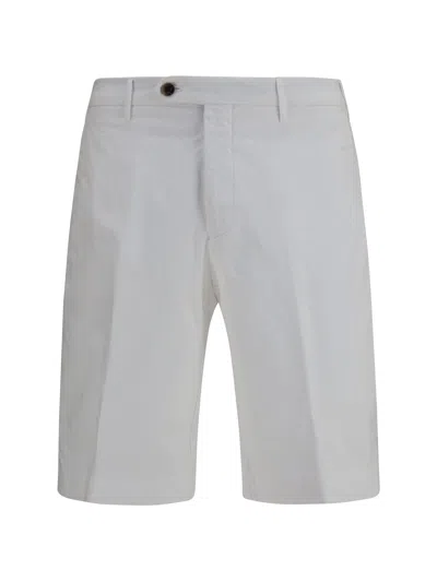 Germano Extended Flap Bermuda Shorts In White