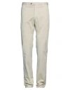 Germano Man Pants Beige Size 34 Cotton, Elastane