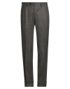 Germano Man Pants Brown Size 30 Virgin Wool In Brown