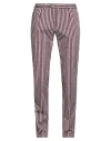 Germano Man Pants Burgundy Size 40 Cotton, Elastane In Purple