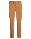 Germano Man Pants Camel Size 36 Cotton, Polyamide, Elastane In Brown