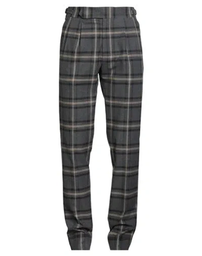 Germano Man Pants Grey Size 34 Cotton, Elastane In Gray