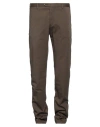 Germano Man Pants Khaki Size 38 Cotton, Elastane In Beige