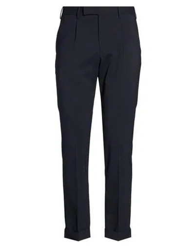 Germano Man Pants Midnight Blue Size 36 Virgin Wool, Elastane In Black