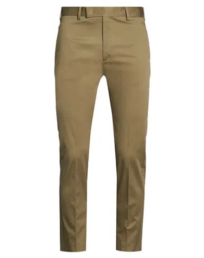 Germano Man Pants Military Green Size 36 Cotton, Elastane In Brown