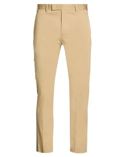Germano Man Pants Sand Size 36 Cotton, Elastane In Nude