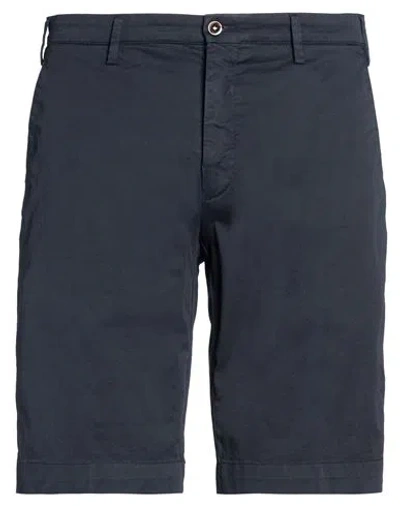 Germano Man Shorts & Bermuda Shorts Midnight Blue Size 36 Cotton, Elastane