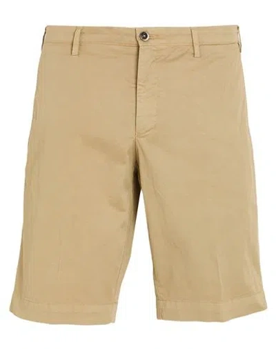 Germano Man Shorts & Bermuda Shorts Sand Size 36 Cotton, Elastane In Brown
