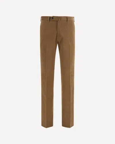 Germano Tailored Corduroy Pants In Brown