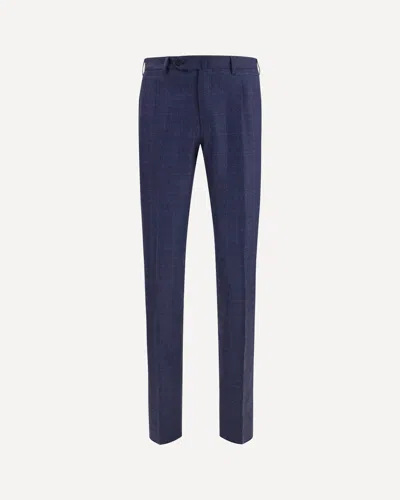 Germano Tailored Virgin Wool Pants In Blue