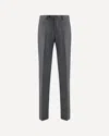 Germano Tailored Virgin Wool Pants In Gray