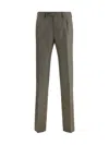 Germano Zama Houndstooth Pattern Pants In Green