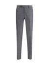 Germano Zama Tailored Trousers With Houndstooth Pattern In Gray