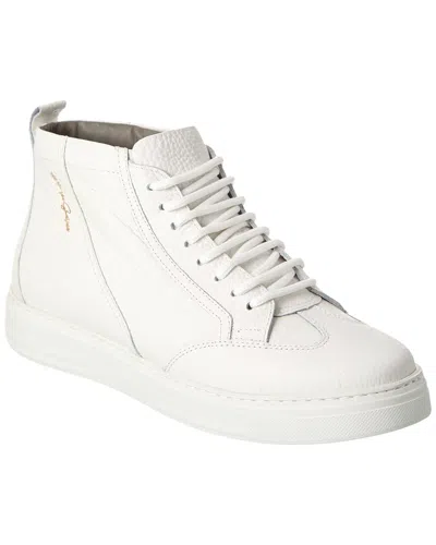Gernie 18's High Leather Sneaker In White
