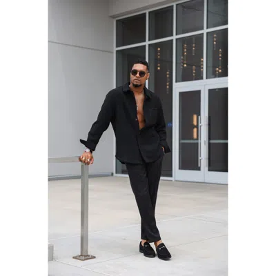 Gernie 18 Horsebit Loafer In Black Suede