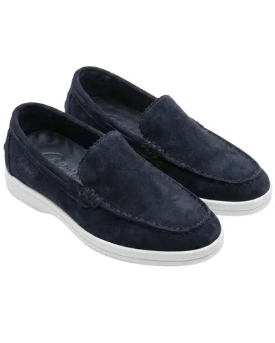 Gernie 20's Venitian Suede Sneaker In Blue