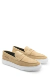 Gernie 22s Penny Loafer Sneaker In Camel Suede