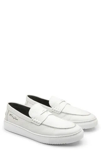 Gernie 22s Penny Loafer Sneaker In White Garda