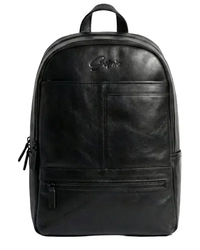 Gernie 26 Premium Leather Backpack In Black