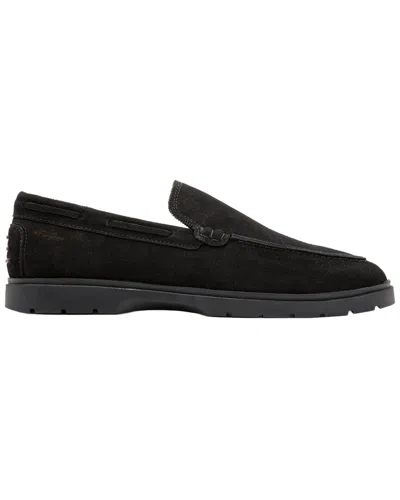 Gernie 28's Suede Venitian Loafer In Black Suede