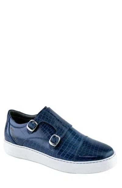Gernie Monk Low Top Sneaker In Navy
