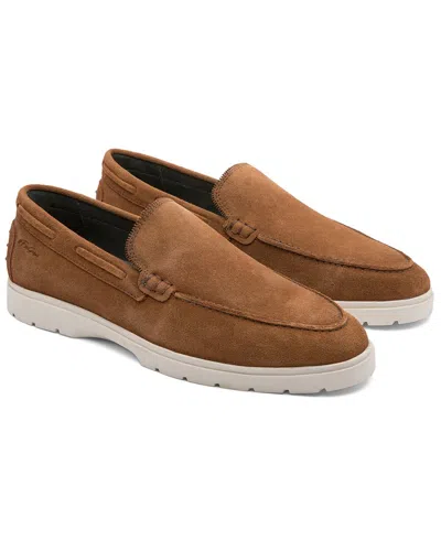 Gernie Nyc 28's Venetian Suede Loafer In Brown