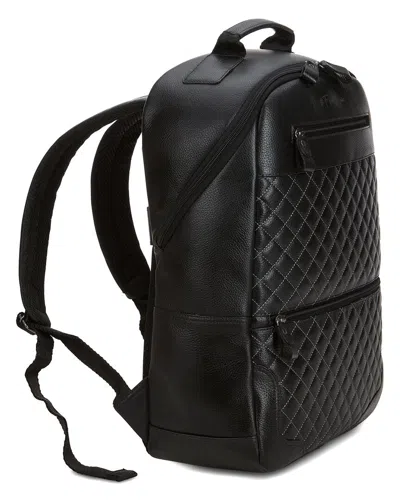 Gernie Nyc 52's Carrier Quilted Leather Nap Sack In Black