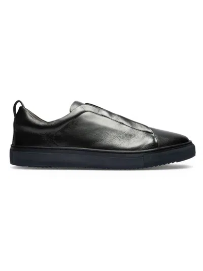 Gernie Nyc Men's 33's Slip On Low-top Leather Sneakers In Black