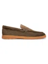 Gernie Nyc Men's Laceless Leather Loafers In Brown