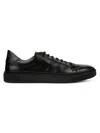 Gernie Nyc Men's Leather Sneakers In Black