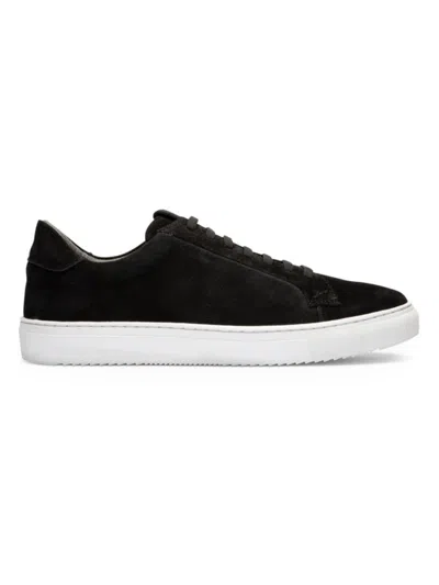 Gernie Nyc Men's Low-top Suede Sneakers In Black