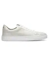 Gernie Nyc Men's Slip On Low-top Leather Sneakers In White