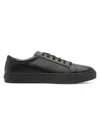 Gernie Nyc Men's The 22 Leather Low-top Sneakers In Black
