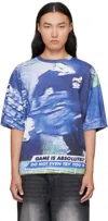 Gerrit Jacob Blue Printed T-shirt In Blue