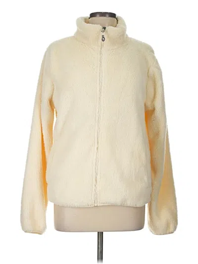 Pre-owned Gerry Faux Fur Jacket In Ivory