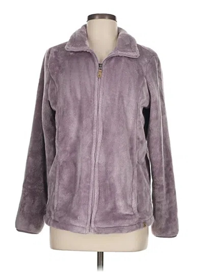 Pre-owned Gerry Faux Fur Jacket In Purple