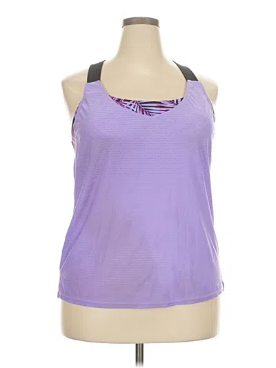 Pre-owned Gerry Tank Top Purple Halter Neckline Tops