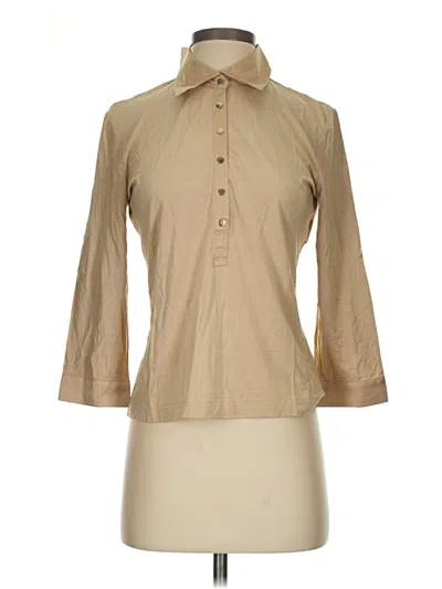Pre-owned Gerry Weber 3/4 Sleeve Blouse In Brown