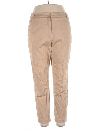 Pre-owned Gerry Weber Khaki Pant In Brown