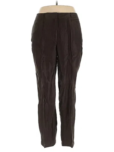 Pre-owned Gerry Weber Linen Pants In Brown
