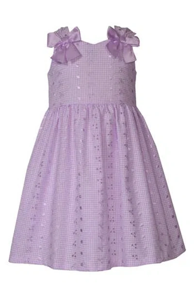 Gerson & Gerson Babies'  Bow Embroidered Eyelet Dress