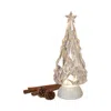 Gerson Company 12.25 Lighted Rotating Holiday Tree In Transparent