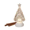 Gerson Company 9.5 Lighted Rotating Holiday Tree In White