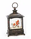 Gerson International 10-in H B/o Lighted Spinning Water Globe Lantern W In Brown
