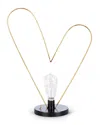Gerson International 18.11in Metal Tabletop Heart With Led Light In Black