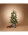 Gerson International 4ft Electric Lightly Flocked Half Tree In Half Bucket