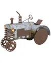 Gerson International Antique Galvanized 14.2in Metal Tractor In Brown