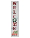 Gerson International Christmas Holiday Porch Sign With Red Antique Truck And Wreath