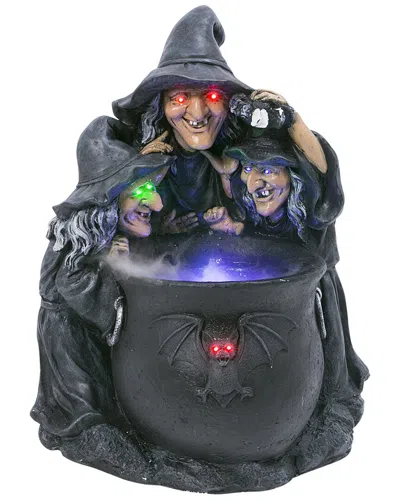 Gerson International Electric 23in Color Changing Illuminated Smoking Magnesium Witches Cauldron