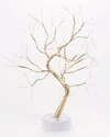 Gerson International Everlasting Glow 23.62in B/o Usb Capable Champagne Gold Pvc Wrapped Tree With Micro Led Lights In Gold